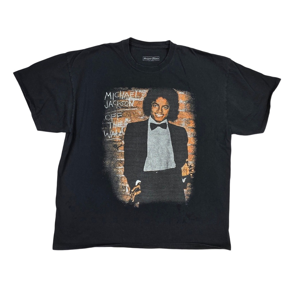 Headgear Classics Michael Jackson Off The Wall Black Graphic T-Shirt 2XL